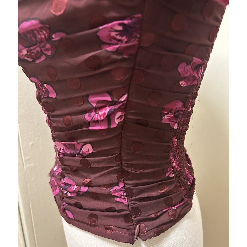 Astr The Label Perkins Fuchsia Burnout Floral Bal… - image 8